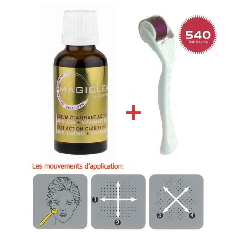 MAGICLEAR SERUM CLARIFIANT ET MICRO NEEDLE ROLLER SYSTEM 1 Kit