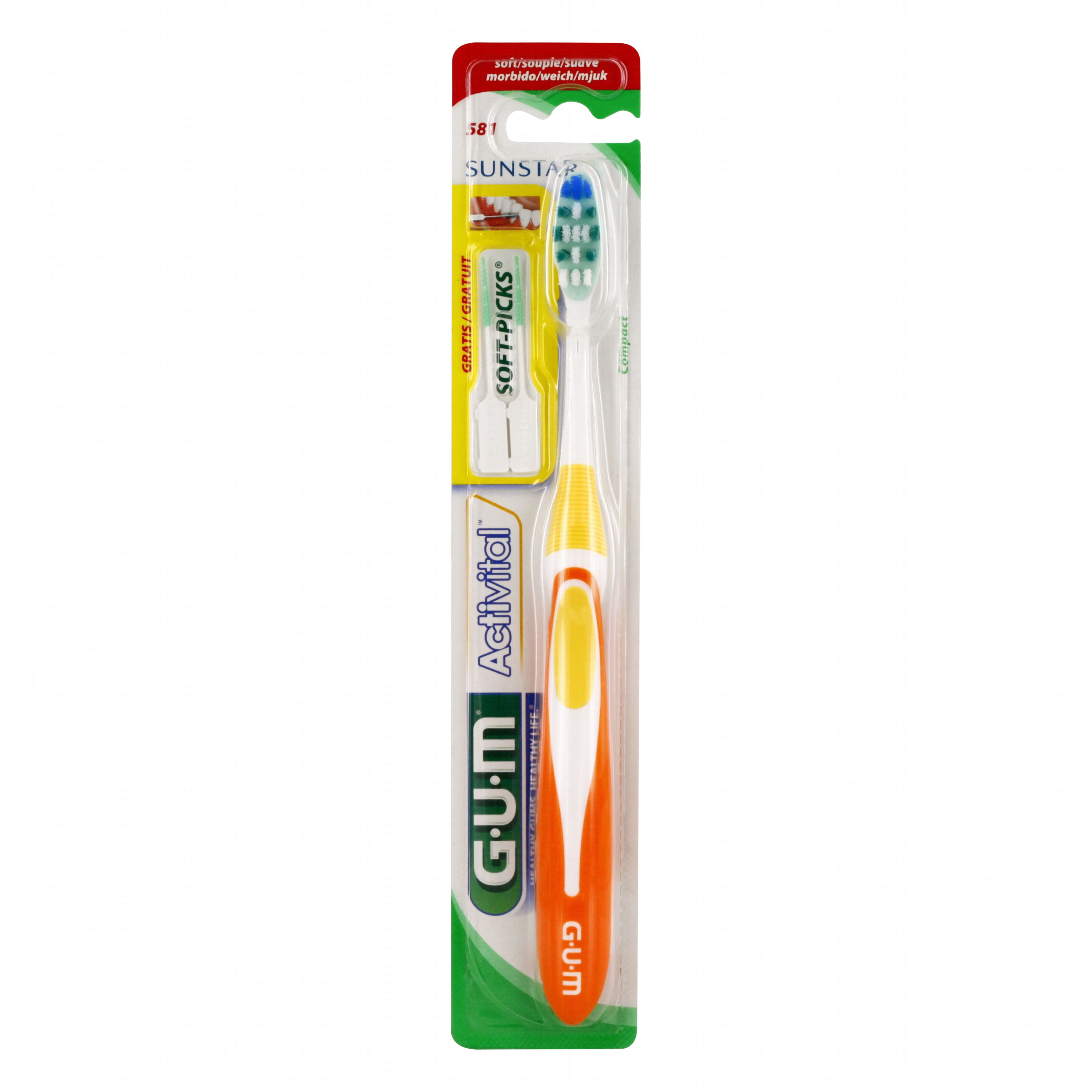 Gum activital brosse à dents souple 581 Pas d'unité