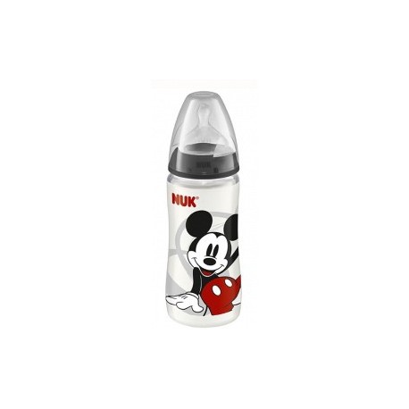 Nuk biberons incassables mickey avec tétine silicone taille 1 (0-6 mois) 300 ML
