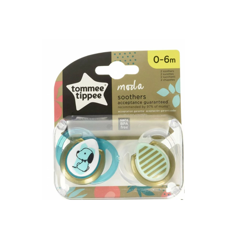 TOMMEE TIPPEE 2 SUCETTES GARCON MODA 0-6M Pas d'unité