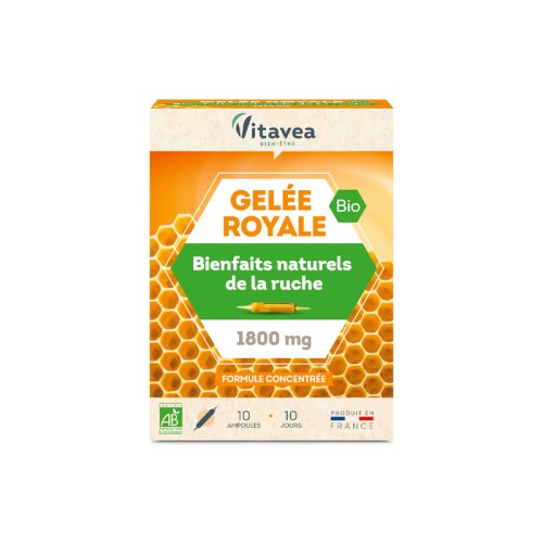 Vitarmonyl Vitavea Gelée royale bio 1800 mg 10 ampoules