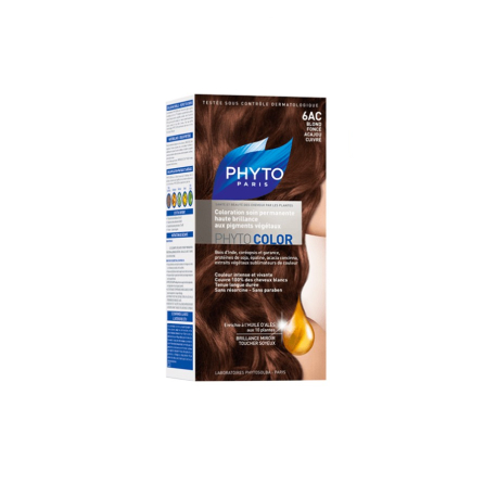 Phytocolor, couleur soin 6ac Blond Foncé Acajou Cuivré