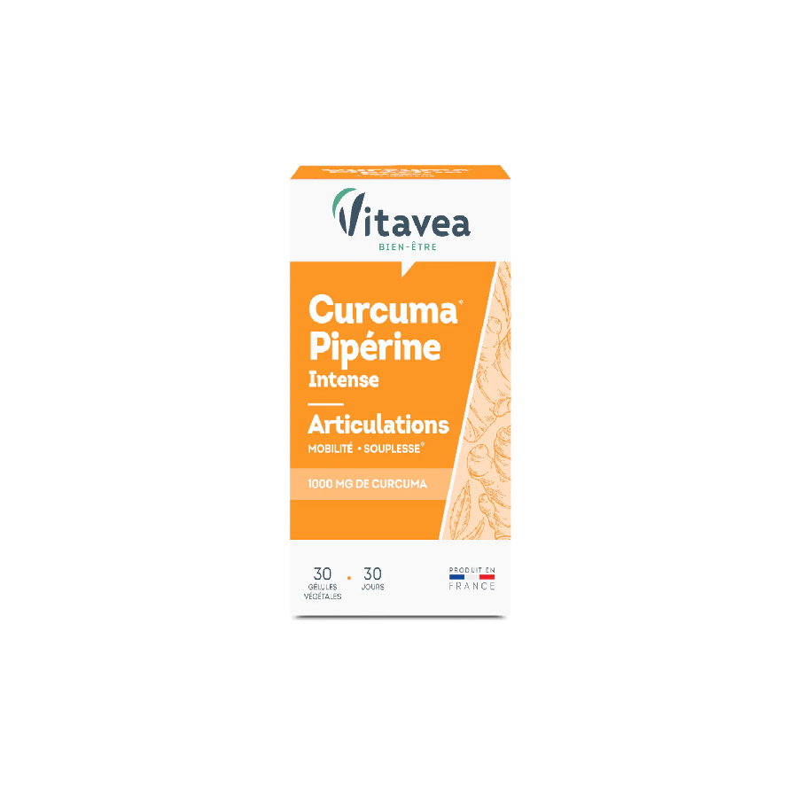 Vitavea Articulations Curcuma Pipérines 30 Gélules