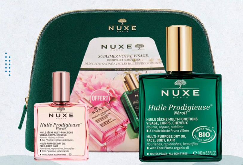 Coffret Nuxe huile prodigieuse Néroli 100 ML + Floral 30 ML offert Pas d'unité