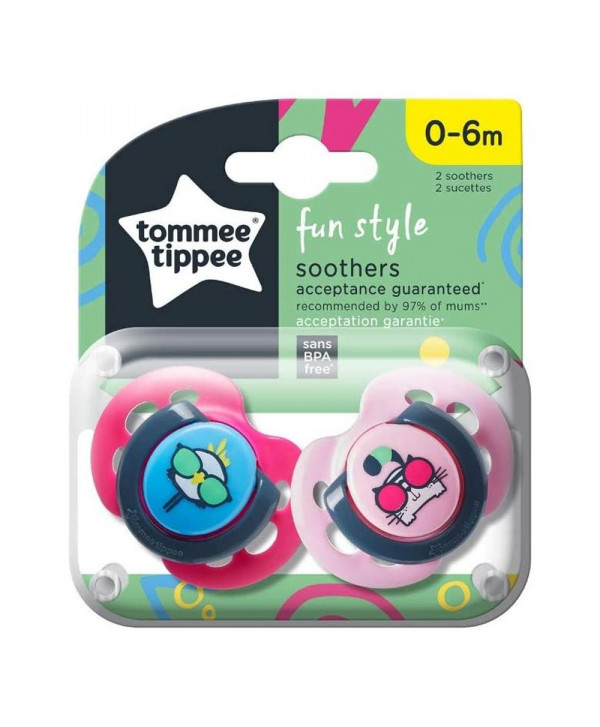 TOMMEE TIPPEE 2 SUCETTES FUNSTYLE 0-6 M Pas d'unité