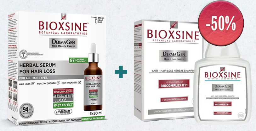 BIOXSINE SÉRUM ANTI CHUTE BOITE DE 3 FLACONS DE 50 ML + SHAMPOOING ANTI CHUTE CHEVEUX SECS NORMAUX 300 ML Pas d'unité