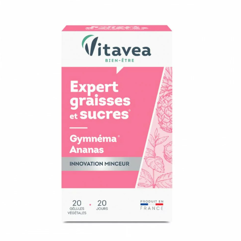 Vitavea Expert graisse et sucre Gymnéma 20 Gélules