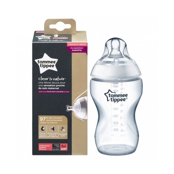 TOMMEE TIPPEE BIBERON CLOSE TO NATURE 6M+ 340 ML