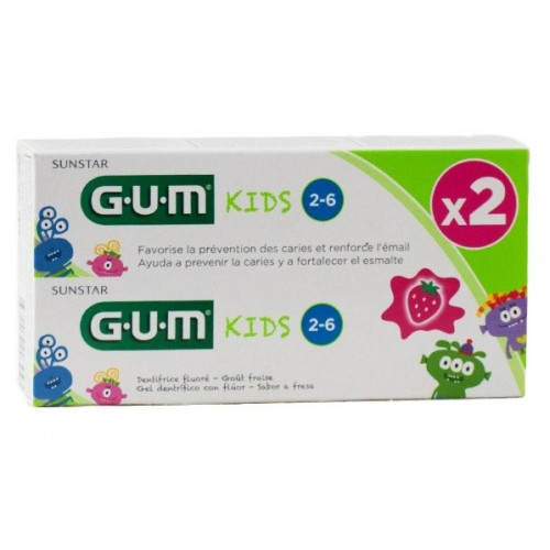 Gum kids 2-6 fraise Pack 2 X 50 ML
